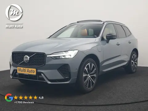 Volvo XC60 T6 AWD Plus Dark LONG RANGE PHEV 350pk Dealer O.H. | Trekhaak Af Fabriek | Panodak | Adap