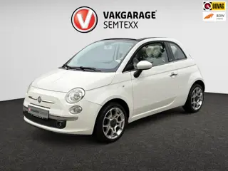 Fiat 500 C 1.2 Lounge | Cabrio | Airco | Parkeer Sensoren Achterzijde | Half Lederen Bekleding | Mul