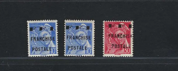 Frankrijk - NEUF** et NEUF* Lot timbres libération Mauriac paire N°1 et 2 ** et un n°1 *