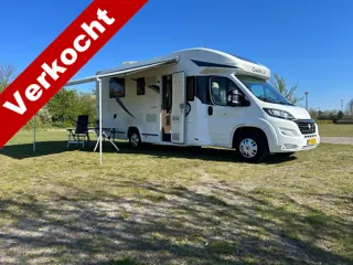 Chausson 718 EB 2.3 131 PK Fiat Ducato Half-Integraal Camper QUEENS BED IN Hoogte verstelbaar