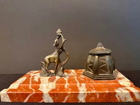 Jaren '20 - Inktpot/ Pennenhouder in Art Deco stijl