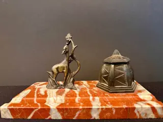 Jaren '20 - Inktpot/ Pennenhouder in Art Deco stijl