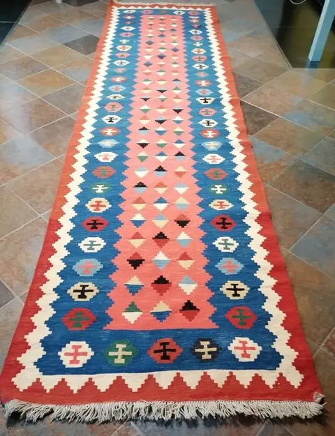 Ghasschai - Kelim - 375 cm - 100 cm