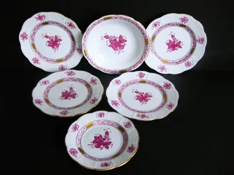 Herend - Zes delig Herend servies (6) - Porselein - Chinese