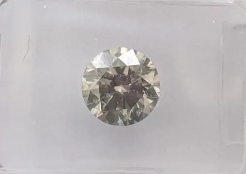 Diamant - 1.51 ct - Rond - Elegant lichtgrijs - SI2, No