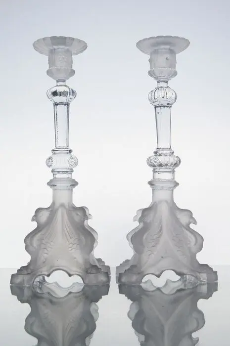 Val Saint Lambert - Kandelaars 'Griffons' (2)