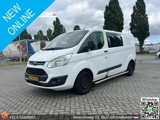 Ford Transit Custom 290 2.2 TDCI L2H1 Ambiente Dubbel Cabine | € 5.450,- NETTO! | Cruise | Airco | B