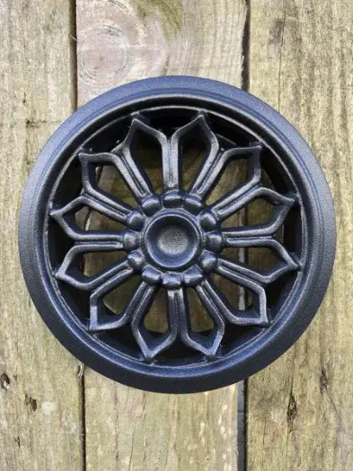 Luchtrooster, haard rooster rond