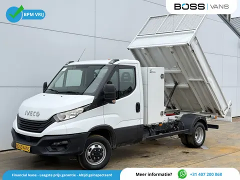 Iveco Daily 35C16 3.0 L4 Kipper Dubbellucht Airco Cruise Control 3.5T Trekhaak Lederen bekleding Ben