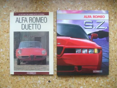 Boeken - lotto di due libri Alfa Romeo SZ e Alfa Romeo