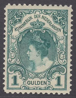 Nederland 1906 - Koningin Wilhelmina 'Bontkraag' - NVPH 77