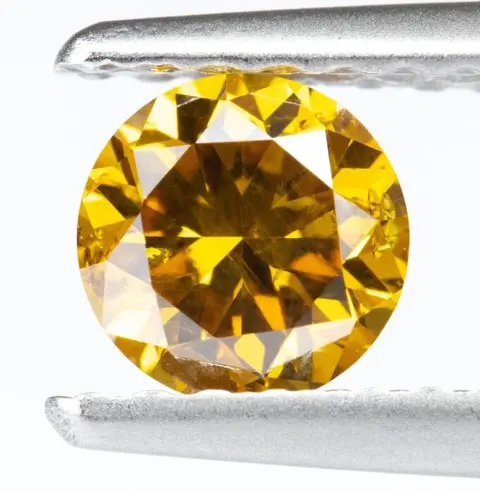 Diamant - 0.41 ct - Natural Fancy Deep Brownish