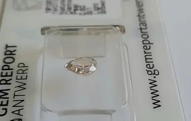 1 pcs Diamant - 0.60 ct - Peer - light brown - SI1