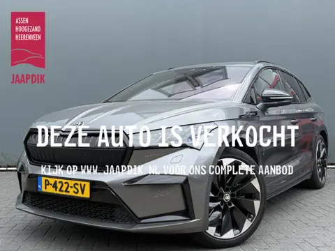 Škoda Enyaq iV BWJ 2022 60 180 PK Sportline FULL LED | HALF LEDER | STOEL + STUURVERW. | ADAPTIVE CR