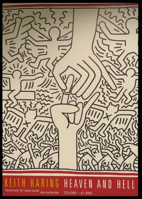 Keith Haring (after) - Affiche originale d'exposition -
