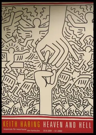 Keith Haring (after) - Affiche originale d'exposition -