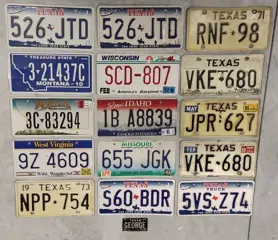 Nummerbord - Targhe Originali USA - Targhe Usa - 1970-1980