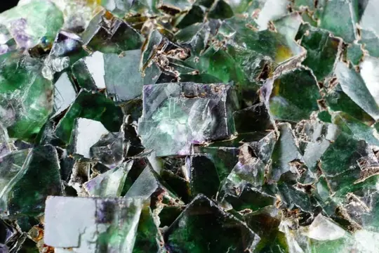 OKORUSU FLUORITE met pseudomorph - CALCITE na FLUORITE -