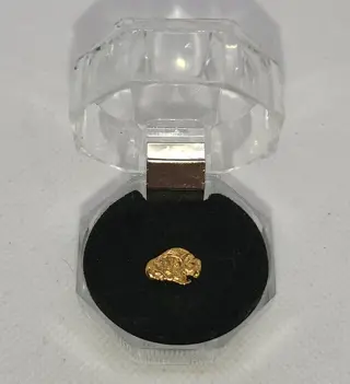 Goud natuurlijk goudklompje Australië - 0,97 g - (1)