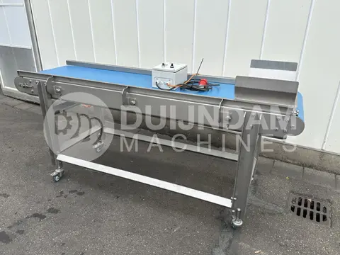 Dinnissen transportband RVS, 245 x 60 cm