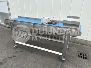 Dinnissen transportband RVS, 245 x 60 cm