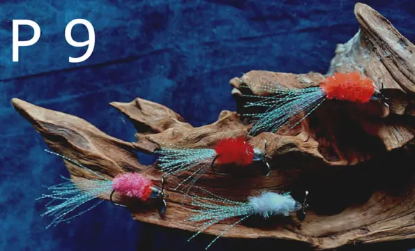 Deel 2) diverse sets Forel-Ruisvoorn-Baars Propellervliegen