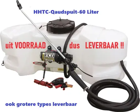 HHTC- FYMCO _ Spuittank 15 - 25 of 40 Gallons _ Sprayer 12 Volt ( Quad / Gator )