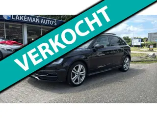 Audi A3 Sportback 1.4 e-tron Blackline 3x S- Line Pano Navi VOL Huurkoop Inruil APK Garantie