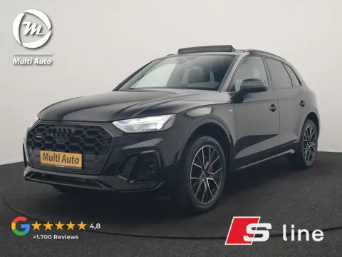 Audi Q5 55 TFSI e 2x S Line PHEV 367pk | Trekhaak Af Fabriek | Panodak | 360 Camera | Lederen Sports