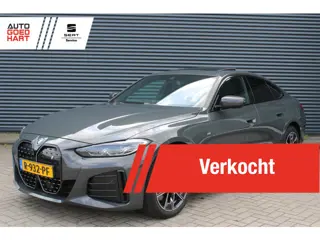 BMW i4 eDrive40 84 kWh M-Sport SOH-100% Dravitgrau Schuif-/kanteldak Leer Harman-Kardon Camera