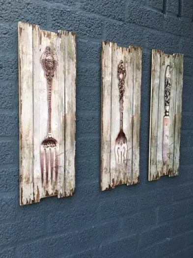 Set van 3 borden , wandbord vis , kado