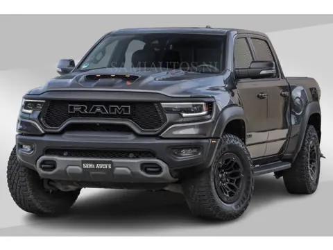 Dodge Ram TRX HELLCAT 712 PK 6.2 V8 | BOM VOL | GRANITE MET ZWART LEDER RODE STIKSELS | CREW CAB DUB