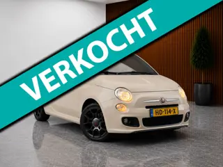 Fiat 500 C 0.9 TwinAir Turbo 500S CAPPUCCINO! (LEDER, AIRCO IJSKOUD, CABRIO, ELEKT RAMEN, PARKEERSEN