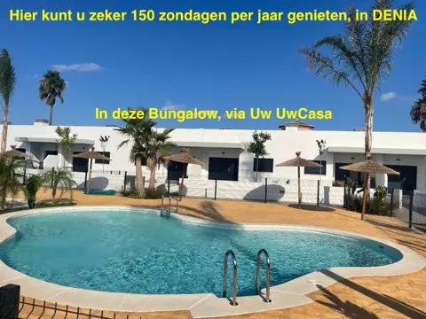 Uw eigen nieuwe Bungalow bij zee en zwembad en met