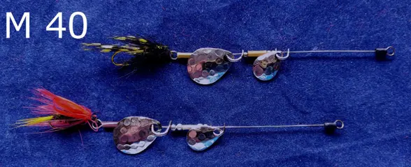Deel 1) 3 sets van elk 2 Ultra Light mini Tandem spinnertjes voor Forel - Ruisvoorn - Baars