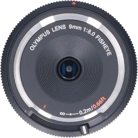 Tweedehands Olympus Body Cap lens 9mm f/8.0 Fisheye - Zwart CM7770