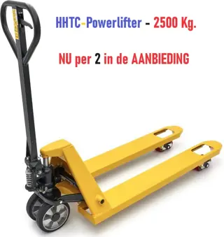 HHTC- Powerlifters ... 2.500 Kg = 1150 x 450 mm = handpalletwagens / pompwagens