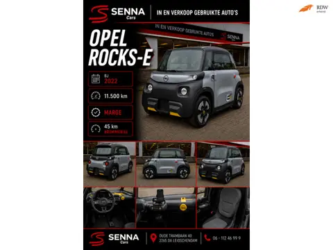 Opel Brommobiel Rocks-E - Bj 2022 - 11.000 km - Marge - Inr Mog !