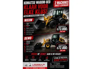 Komatsu WA80M-8E0 NIEUW / DEMO (bj 2026)
