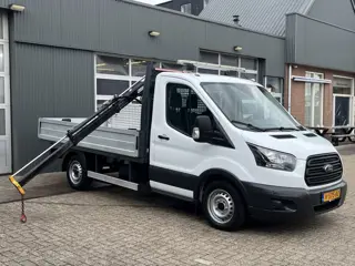 Ford Transit 310 2.0 TDCI Hiab Laadkraan Euro 6 Bpm vrij Airco Ex overheid Trekhaak 2750kg Open laad