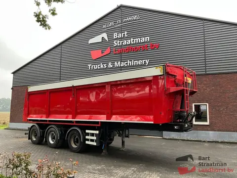 Bulthuis TATA06 ,3 assige oplegger met 36m³ hyva kipper. As 1 en 3 zijn gestuurd, as 1 en 2 zijn lif