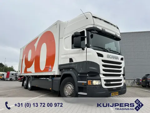 Scania R450 Topline / 6x2 Steer + Lift Axle / Retarder / Box 8.2 mtr / Loadlift 2000 kg