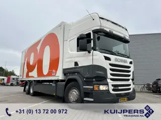 Scania R450 Topline / 6x2 Steer + Lift Axle / Retarder / Box 8.2 mtr / Loadlift 2000 kg