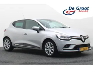 Renault Clio 0.9 TCe Intens Leder/Stof, Airco, Navigatie, Cruise, Bluetooth, LED, PDC, Keyless, 16''