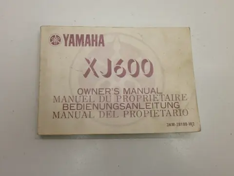 INSTRUCTIEBOEKJE Yamaha XJ 600 Diversion 1984 - 1991