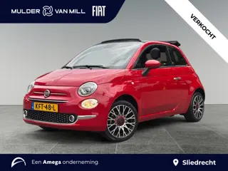 Fiat 500C Cabrio RED 1.0 Hybrid 70pk | CLIMA | NAVI | PARKEERHULP | CRUISE CONTROL | 16" LM-VELGEN |
