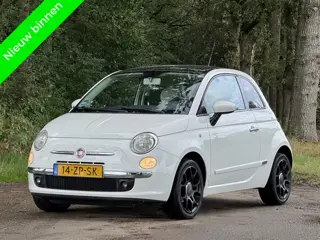 Fiat 500 1.2 Lounge leer pano apk 6-27 (bj 2008)