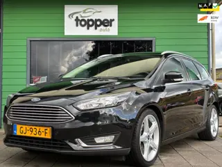 Ford Focus Wagon 1.0 Titanium Edition|1e Eigenaar|D-riem v.v.|Navigatie|Cruise|Climatronic|Trekhaak|