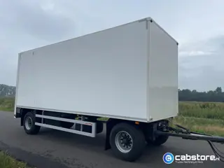 Van Weel VW 20.000 D Gesloten aanhangwagen 2-assen - Laadklep - Bouwjaar 1991 CB1508