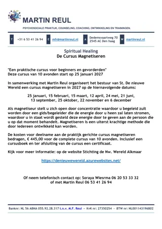 Energetische energie: een oer-Hollandse behandelwijze met een lange historie.